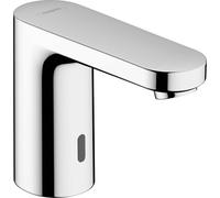 hansgrohe Vernis Blend Mitigeur Ã©lectronique de lavabo avec prÃ©rÃ©glage de la tempÃ©rature Fonctionnement sur pile Chrome, saillie 112 mm, 71502000 - 71502000