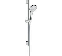 hansgrohe Croma Select S 1 douche à jet avec barre de douche 65 cm, blanc/chrome, 26564400