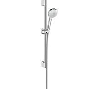 hansgrohe Crometta 100 Vario set de douche 26657400 blanc- chromé , barre de douche 90 cm Unica Croma