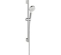 hansgrohe Set de douche CROMETTA VARIO RAINDANCE Barre de douche Unica'Croma 650 mm EcoSmart Green 6 l/min blanc/chrome 26555400
