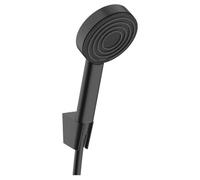 hansgrohe Set de Douche Pulsify S, Ensemble de Douche, Pommeau de Douche avec Support de Douche et Flexible 1,25 m, Douchette à Main avec 1 Type de Jet, Noir Mat, 24301670