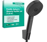 hansgrohe Pulsify Select S set de support de douche 24303670 Relaxation, avec flexible de douche 160cm, noir mat