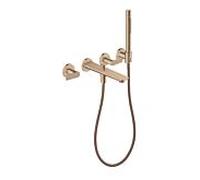Hansgrohe AXOR Citterio C Mitigeur de baignoire encastré 3 trous Cubic cut Or rouge poli 49481300