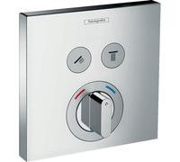 hansgrohe ShowerSelect - Façade pour mélangeur encastré pour 2 sorties chrome