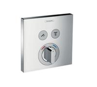 Hansgrohe-Set de finition pour mitigeur mécanique ShowerSelect encastré avec 2 sorties Réf.15768000