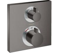 hansgrohe Ecostat Square kit de montage final 15714340 thermostat, 2 Verbraucher , encastré, chrome noir brossé