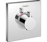 hansgrohe ShowerSelect - Façade pour mitigeur thermostatique Highflow pour 1 sortie avec bouton rotatif chrome
