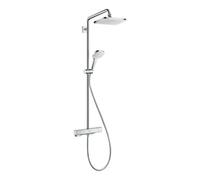 hansgrohe Showerpipe Croma E 280x170mm, avec thermostat, 1 jet, chrome Quantité:1
