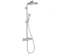 Hansgrohe - Showerpipe Crometta S 240 Colonne de douche 1jet avec mitigeur thermostatique EcoSmart (HG-27268000)
