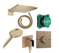 hansgrohe ShowerSelect Comfort E Ensemble de douche encastré avec mitigeur thermostatique, 15572140#Set1,