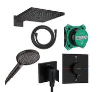 hansgrohe ShowerSelect Comfort E Ensemble de douche encastré avec mitigeur thermostatique, 15572670#Set1,