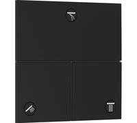 Hansgrohe Mitigeur de douche encastré ShowerSelect Comfort E 3 sorties rosace carrée noir mat
