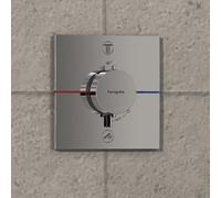 hansgrohe ShowerSelect Comfort E thermostat 15572000 encastré, pour 2 Verbraucher , sans combinaison de sécurité EN 1717, chromé
