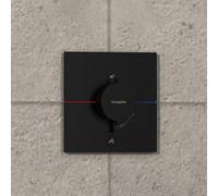 hansgrohe ShowerSelect thermostat Comfort E 15575670 UP, pour 1 Verbraucher et une sortie supplémentaire, noir mat