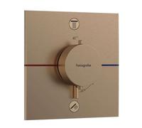 hansgrohe ShowerSelect thermostat Comfort E 15572140 UP, pour 2 Verbraucher , sans combinaison de sécurité EN 1717, bronze brossé