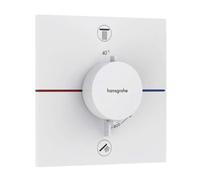 Hansgrohe Thermostat encastré ShowerSelect Comfort E 2 voies conforme EN 1717 Blanc mat