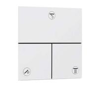hansgrohe ShowerSelect Comfort E - Robinet d'arrêt pour la montage encastré de mitigeurs thermostatiques ShowerSelect Comfort (3 fonctions), Blanc mat, 15573700