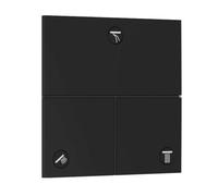hansgrohe ShowerSelect Comfort E - Robinet d'arrêt pour la montage encastré de mitigeurs thermostatiques ShowerSelect Comfort (3 fonctions), Noir mat, 15573670