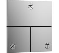 hansgrohe ShowerSelect Comfort E robinet, encastré, 3 consommateurs, rosace carrée, 15573000, Couleur: chrome
