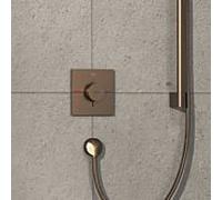 hansgrohe ShowerSelect Comfort E thermostat 15571140 UP, pour 1 consommateur, bronze brossé