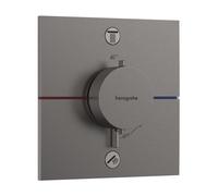 hansgrohe ShowerSelect thermostat Comfort E 15572340 UP, pour 2 Verbraucher , sans combinaison de sécurité EN 1717, chrome noir brossé