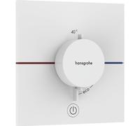 Hansgrohe Showerselect Comfort E thermostatique encastrable 1 fonction highflow mat blanc 15575700