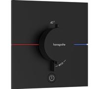 Hansgrohe Showerselect Comfort E thermostatique encastrable 1 fonction highflow mat noir 15575670