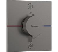 Hansgrohe Showerselect Comfort E thermostatique encastrée pour 2 fonctions black chrome 15572340
