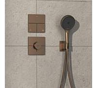 Hansgrohe Vanne encastrée ShowerSelect Comfort E, 3 sorties, bronze brossé