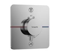 Hansgrohe Thermostat ShowerSelect Comfort Q 15586000 UP 2 consommateurs sécurité EN 1717 chromé