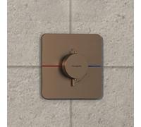 Hansgrohe Thermostat ShowerSelect Comfort Q 15588140 UP pour 1 utilisateur bronze brossé