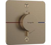 hansgrohe ShowerSelect Comfort Q - Mitigeur thermostatique incl. combinaison de sécurité intégrée, Robinet encastré avec arrêt de sécurité (SafetyStop) à 40°C, Thermostat 2 sorties, Bronze brossé