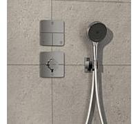 Hansgrohe Thermostat de douche encastré ShowerSelect Comfort Q 15589000 – 1 sortie + prise, chrome