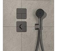 hansgrohe ShowerSelect Comfort Q thermostat 15589340 UP, pour 1 consommateur et une sortie supplémentaire, chrome noir brossé