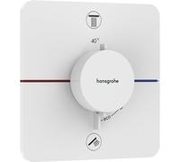 Hansgrohe Showerselect Comfort Q thermostatique encastrable pour 2 fonctions mat blanc 15583700
