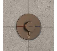 Hansgrohe Thermostat encastré ShowerSelect Comfort S 15562140 1 sortie sup. Bronze brossé