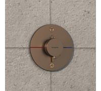 hansgrohe ShowerSelect thermostat de douche Comfort S 15556140 bronze brossé, encastré, pour 2 Verbraucher , avec combinaison de sécurité intégrée