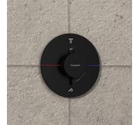 Hansgrohe Thermostat ShowerSelect Comfort S encastré 2 sorties mitigeur conforme EN 1717 noir mat