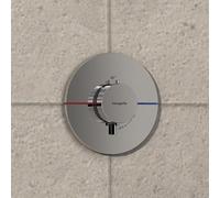 hansgrohe ShowerSelect Comfort S thermostat, encastré, 1 consommateur, rosace ronde, 15559, Coloris: chrome - 15559000