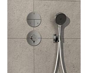 hansgrohe ShowerSelect Comfort S thermostat 15562000 encastré, pour 1 consommateur et une prise supplémentaire, chromé
