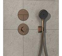 Hansgrohe Thermostat encastré ShowerSelect Comfort S 15562140 1 sortie sup. Bronze brossé