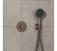 Hansgrohe Thermostat de douche ShowerSelect Comfort S 15556140 encastré 2 fonctions bronze brossé