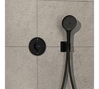 Hansgrohe hansgrohe Thermostat ShowerSelect Comfort S encastré, 2 sorties, mitigeur, conforme EN 1717, mat-noir Quantité:1