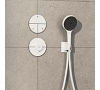 hansgrohe ShowerSelect Comfort S valve 15558700 UP, pour 3 consommateurs, blanc mat