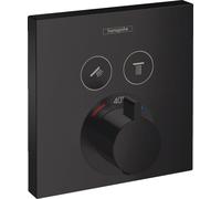 Hansgrohe ShowerSelect mitigeur bain-douche encastrée avec thermostat noir 15763670