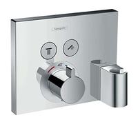 Set de finition pour mitigeur thermostatique ShowerSelect E encastré avec 2 fonctions, fixfit et porter (15765000)