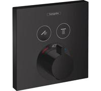 Hansgrohe Mitigeur thermostatique encastré ShowerSelect 15763 2 consommateurs Noir Mat