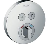 Hansgrohe ShowerSelect S corps d'encastrement pour mitigeur encastré avec 2 voies d'arrêt pour 2 fonctions de douche chrome 15748000