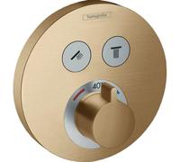 Hansgrohe ShowerSelect S thermostatique corps encastré pour 2 fonctions bronze brossé 15743140