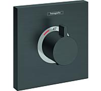 hansgrohe ShowerSelect Set de finition haut débit 15760340 thermostatique encastré, chrome noir brossé